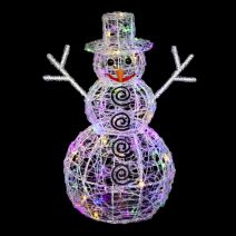Bonhomme de noël 3d extérieur multi 57cm