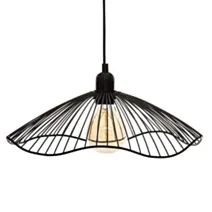 Suspension filaire Galt acier Ø34cmxH15,5cm noir