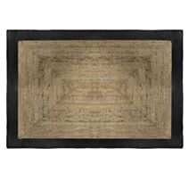 Tapis jute 120x170cm bordure noir - ATMOSPHERA