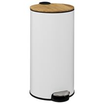 Poubelle de cuisine Modern Color Blanc Acier 30L
