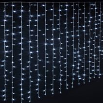 Rideau Extérieur Blanc Froid 4m 800 LED
