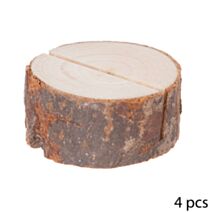 4 Porte-nom Rondin de bois