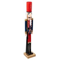 Décoration de Noël Casse Noisette Bleu/rouge H.106cm - FEERIC
