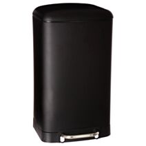 Poubelle de cuisine Ariane Noir Inox/polypropylène 30L