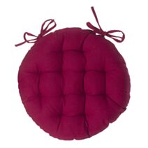 Galette chaise ronde Ø38cm rouge - ATMOSPHERA