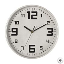 Horloge plastique Elian argent D30 - ATMOSPHERA