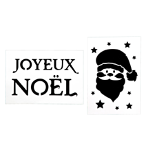 Pochoir noël x2 21x30cm