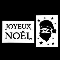 Pochoir noël x2 21x30cm