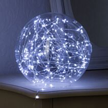 Guirlande intérieure 20 m.led pil.blanc froid