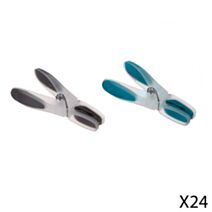 24 Pinces à linge anti-dérapant