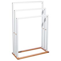 Porte-serviette 3 supports bambou/blanc - 5 FIVE SIMPLY SMART