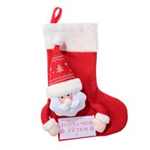Décoration de Noël Suspension botte Père Noël 50cm - FEERIC