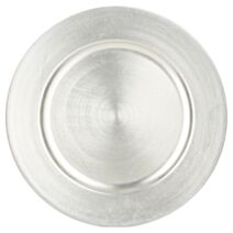 Assiette presentation ronde argent