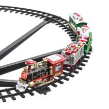 Train/sapin musical+led 88cm