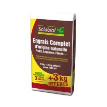 Engrais complet 9kg + 3kg Offerts - SOLABIOL