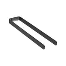 Porte-serviette 2 barres Alur aluminium noir mat