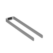 Porte-serviette 2 barres Alur aluminium gris mat
