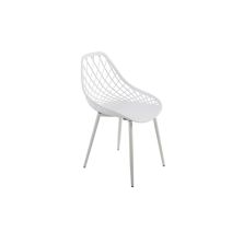 Chaise malte ajournee blanc polypro