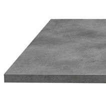Plan de travail coloris béton 208 x 64 cm épaisseur 38 mm