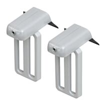 U19/ 2 Supports en métal renforcé gris alu