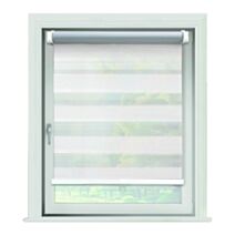 Store enrouleur Jour/Nuit Chic automatique blanc 40x160cm - INVENTIV