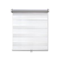 Store enrouleur Jour/Nuit Chic automatique blanc 65x160cm - INVENTIV