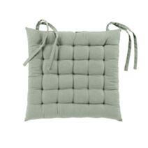 ASSISE MATELASSEE 38 x 38 CM COTON/POLYESTER RECYCLE GRS TWILY SAUGE