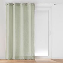 Voilage effet lin  140x240cm coloris sauge