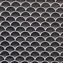 Adhésif décoratif Artdéco blanc/noir 0.45 x 2 m - D.D'INTERIEUR
