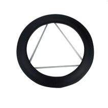 Adaptateur émaillé noir mat Femelle-Femelle Ø 150 mm