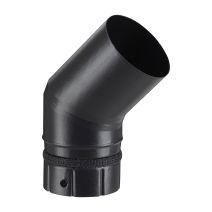 Coude 45° émaillé noir mat WESTA