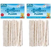 Friandise Chien 25 Mini Sticks Torsades Fluor 13cm - ANKA