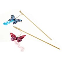 Jouet Chat Canne à Pêche Papillon - ANKA