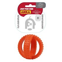 Jouet dentaire pour chien Rubber dental cross ball 14cm