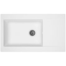 Evier 1 bac 86x50cm Einna blanc - DIADEM