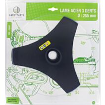 Lame acier 3 dents évidées - GARDY PARTS