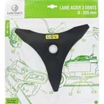 Lames débroussailleuses 3 dents acier - GARDY PARTS