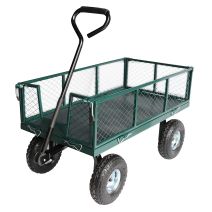 Chariot 4 roues grillagé charge 363kg 