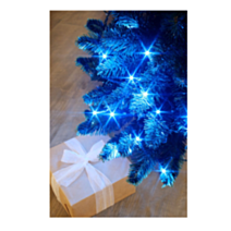 Guirlande de Noël Flicker 128 led bleu - 8 m - BLACHERE