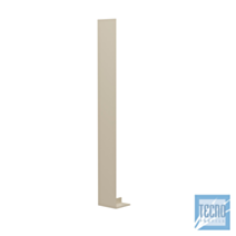 Jonction double pour planche de rive PVC sable - hauteur 500mm