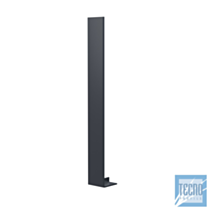 Jonction double pour planche de rive PVC anthracite - hauteur 500mm