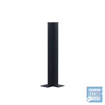 Angle interieur double pour planche de rive PVC anthracite - hauteur 500mm