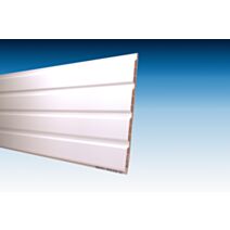 Lambris sous face PVC Epaisseur 10mm largeur 250mm 3m Blanc