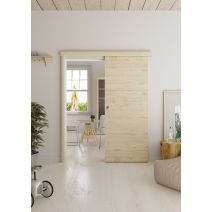 Kit Porte coulissante Tokyo Bois 204x83x4cm