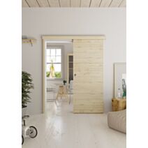 Kit Porte coulissante Tokyo Bois 204x83x4cm