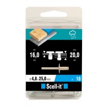 Boîte de 10 rivets multi-serrage Ø 4.8 x 25 - SCELL IT