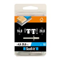 Boîte de 10 rivets multi-serrage Ø 4.8 x 25 mm - SCELL IT