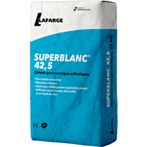 Ciment SuperBlanc 42,5C 25kg - LAFARGE