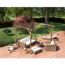 Tonnelle PATAGONIE 3000x3000xH2450mm-pot.7x7