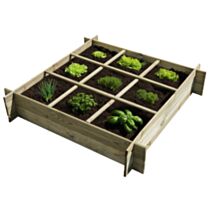 Carré potager pin 90x90xH.18cm - CERLAND